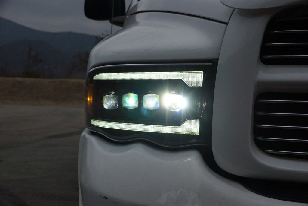 ARex Nova LED Headlights: Dodge Ram (02-05) - Chrome (Set)