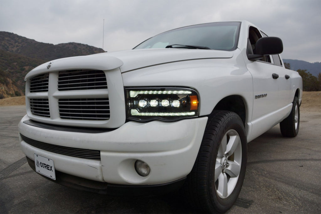 ARex Nova LED Headlights: Dodge Ram (02-05) - Chrome (Set)