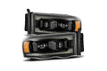 ARex Luxx LED Headlights: Dodge Ram (02-05) - Alpha-Black (Set)